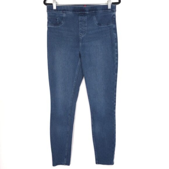 SPANX‎ Jean-ish Ankle Leggings Women's LARGE Stretch Pull-On Pants 20018R - Picture 4 of 13